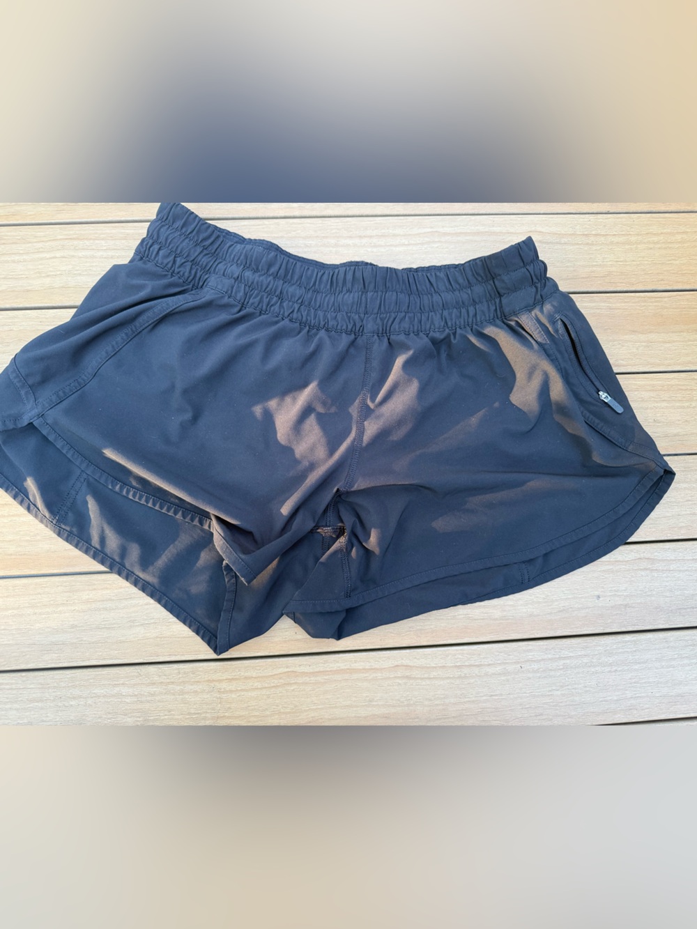 lululemon athletica Black Women's Track That High Rise Shorts. Size 14.